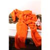 Image 4 : Camo Burlap, Neon Orange Fabric Jacket Hood and Gloves