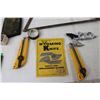 Image 5 : Skinning Tool, (2) Box Cutter Knives, Hand Saw, Duck Call,