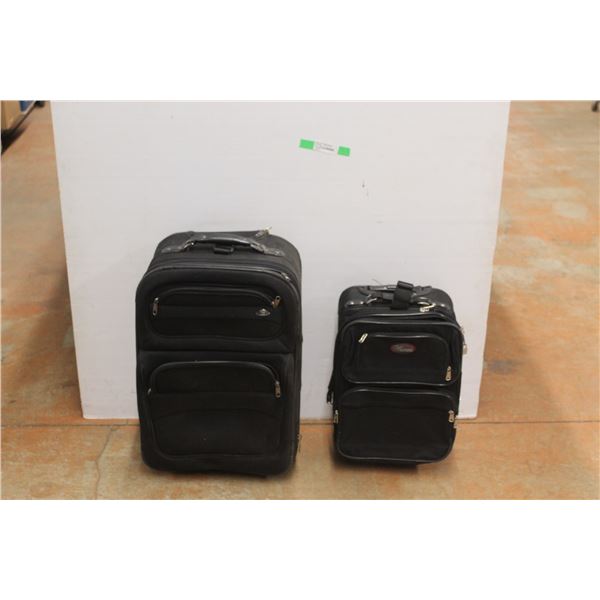 (2) Travel Luggage Suitcases 26'' x 16'' and 19'' x 12''