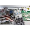 Image 10 : Crowbars, Tape Measure, Wrenches, Bug Sponge, Hex Wrench Set, Light Bulb and Misc.