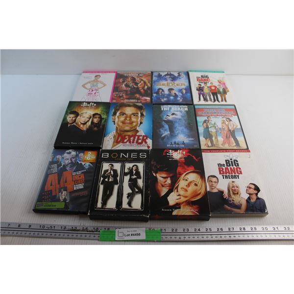 (12) DVD Movies - Dexter, The Big Bang Theory and 27 Dresses