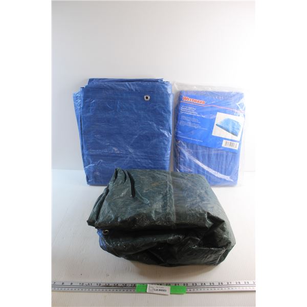 (3) Polyethylene Tarps