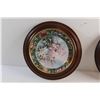 Image 3 : (2) Framed Floral Plate Wall Decor 10''