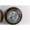 Image 2 : (2) Framed Floral Plate Wall Decor 10''