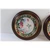 Image 3 : (2) Framed Floral Plate Wall Decor 10''