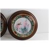 Image 2 : (2) Framed Floral Plate Wall Decor 10''