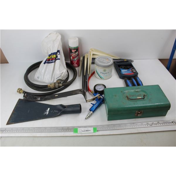 Various Hardware Items/ Tools, Ice Chipper End, Nail Puller, Misc.