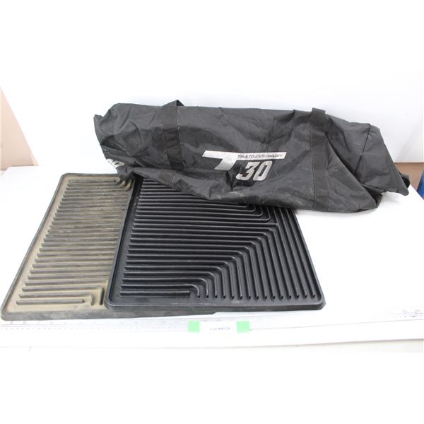 (2) Unmarked Vehicle Floor Mats- 16.5'' x 19'', Sherwood True Touch Technology 30 Hockey Bag