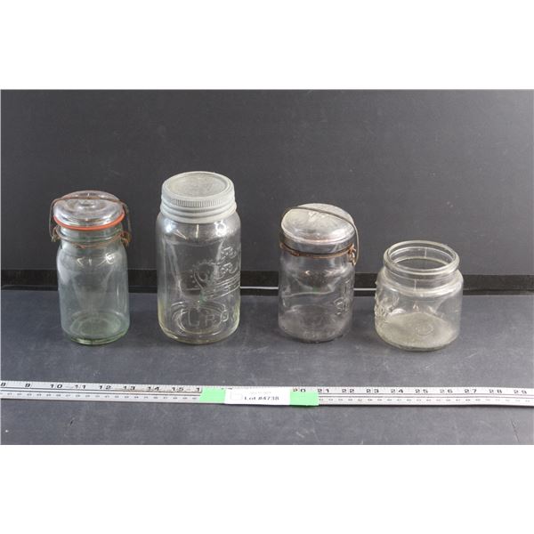 (4) Antique Jars