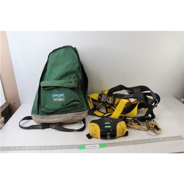 Workman Twin Leg Personal Fall Limiter with Harness Straps, Backpack