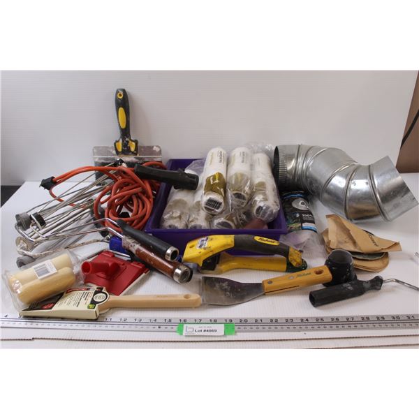 Painter's Supplies, Duct, Putty Knife, Scraper, Misc.
