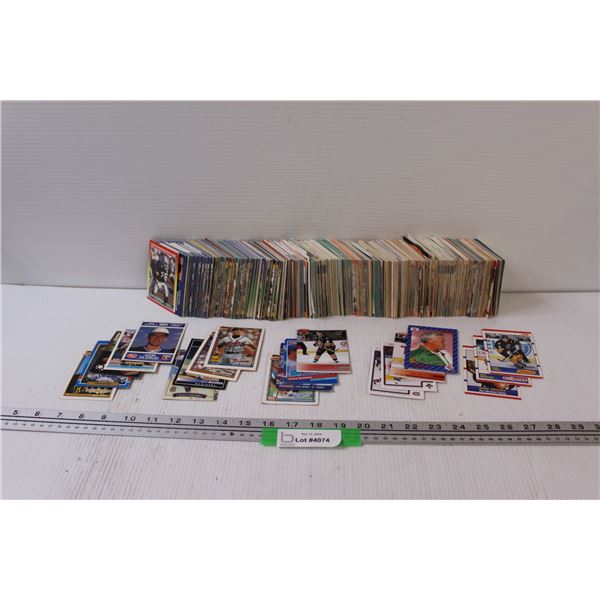 (100+) Hockey, Football, & Baseball Trading Cards - Assorted