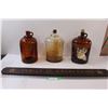 Image 1 : (2) Brown Jugs (1) Clear Glass Jug, Family is Everything Wood Sign - 36" Long