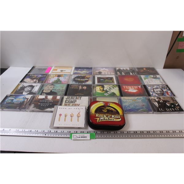 (25) CDS: Religious Artists & CD Holder