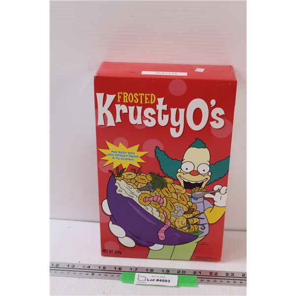 Frosted Krusty O's Cereal Box w/Contents