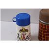 Image 3 : (3) Retro Thermos: Plaid, Power Rangers, Six Million Dollar Man