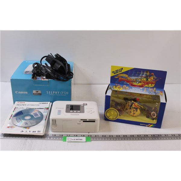 Canon Selphy Printer in Box - As is & Knights of the Swords Figurines - NIB