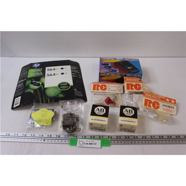 RC Electric Parts, Fog Fix Timer Control - as is, HP 564 Printer Ink Cartridges, Misc.
