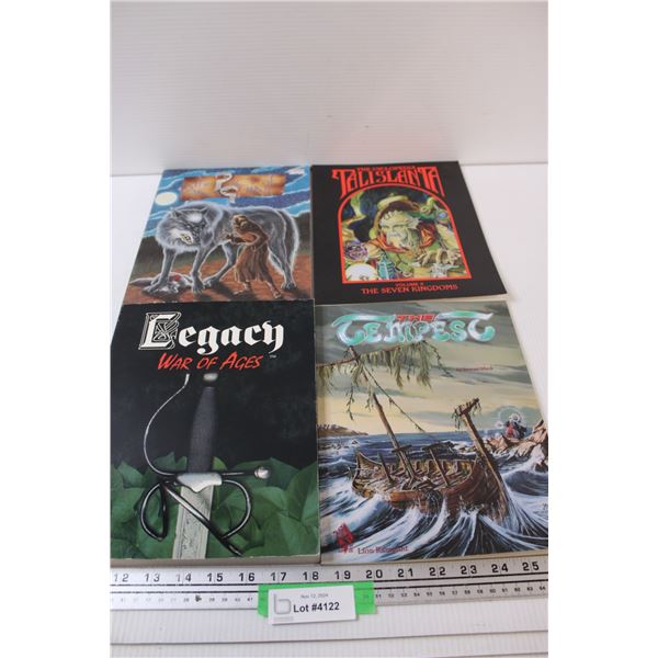 (4) Books: Legacy, Tempest, Talislanta, The Pact