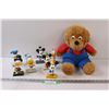 Image 1 : (8) Mickey Mouse Character Bobble Heads - Assorted -& Brother Berenstain Bears Stuffy