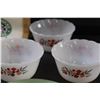 Image 2 : (3) Fire King Custard Cups "Primrose Pattern", Jadeite Tea Saucer, (2) Canadian National Railway Pla