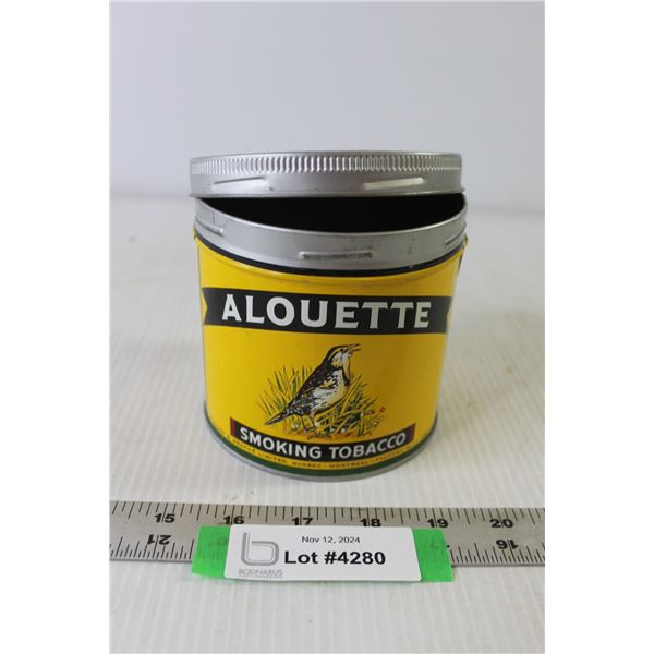 Alouette Smoking Tobacco Tin (Empty)