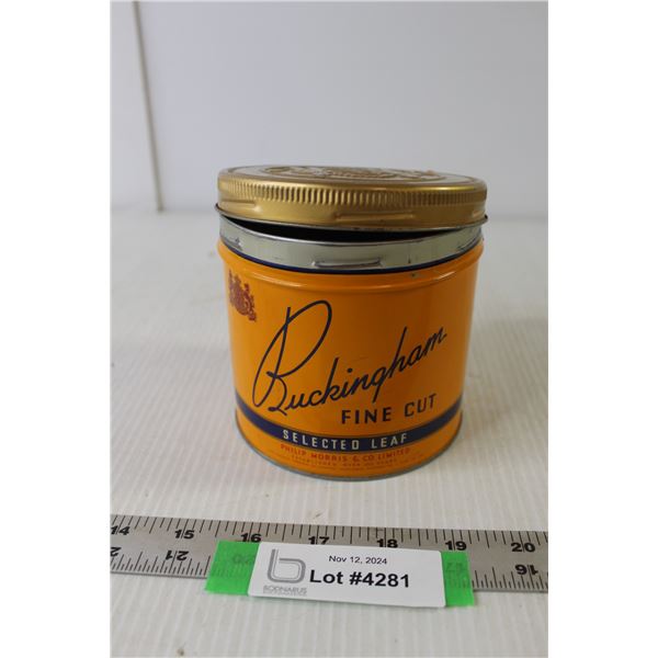 Buckingham Fine Cut Tobacco Tin (Empty)