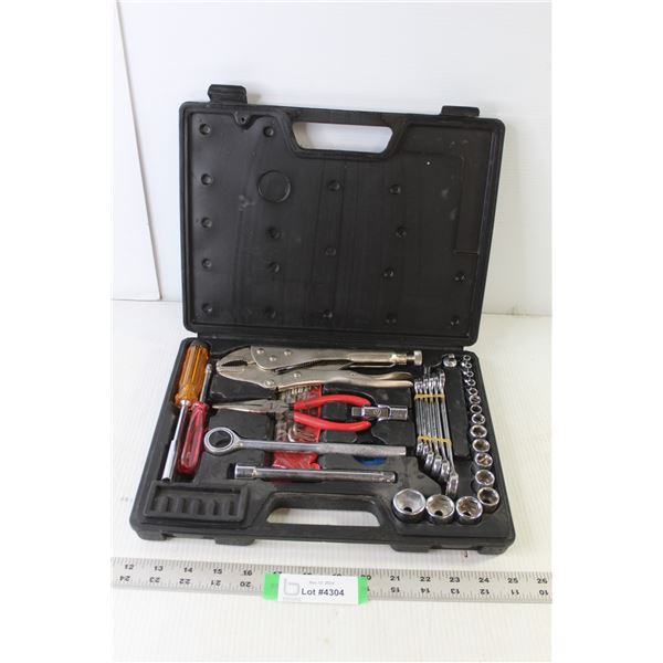 Multi Tool Kit (Vise Grip, Wrench/Socket Set, Allen Wrenches, Needle Nose Pliers)