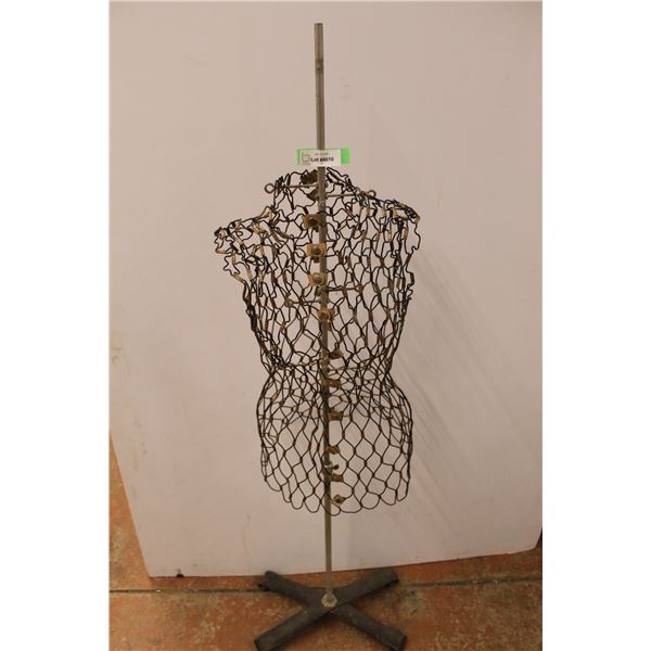 *Wire Sewing Form On Stand- As is
