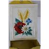 Image 3 : Vintage Wall Hanging Flowered Matchbox Holder