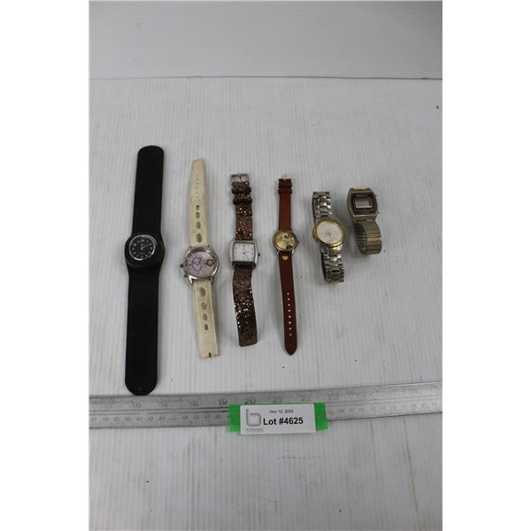 (6) Various Watches, Astrolite, Disney, Australia, Misc.
