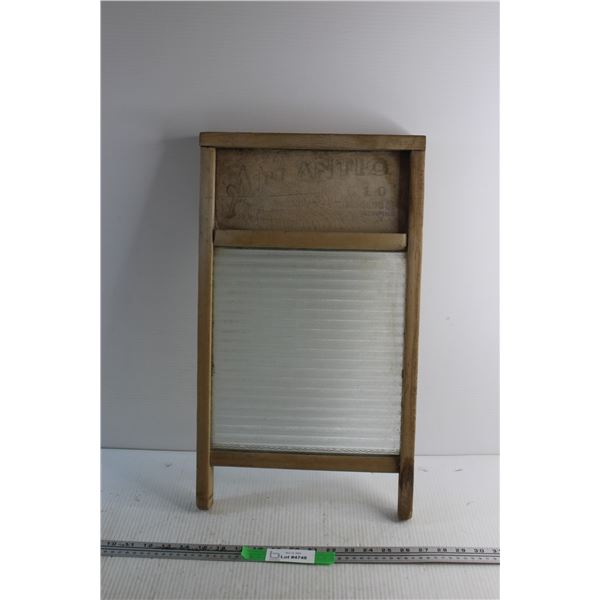 Wooden Vintage Wash Board - Advertisement Intact