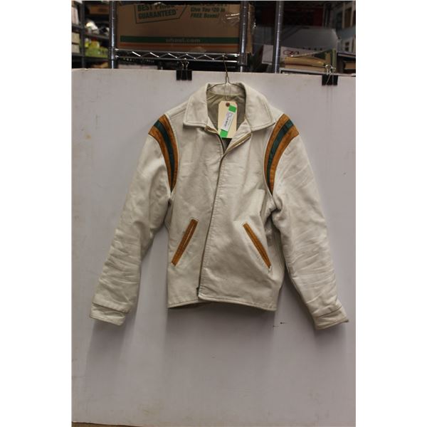 *Oval Sporting Vintage Leather Jacket - Approx. Medium