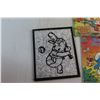 Image 2 : Winnie the Pooh Wall Decor and (4) Kids Books - Smurf's Daydream, Heathcliff and The Get Along Gang 