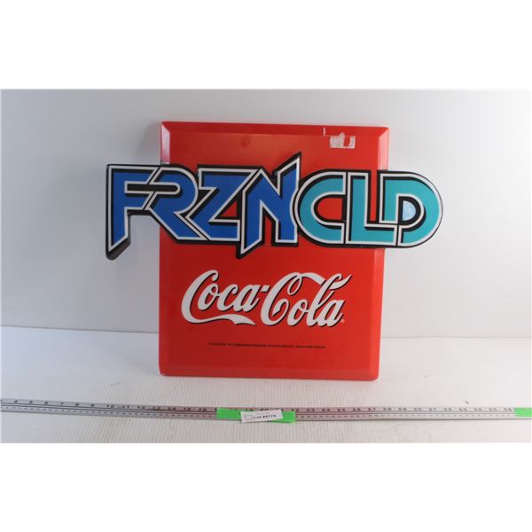 FrznCld Coca Cola Plastic Sign 18'' x 23''
