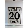 Image 1 : Speed Limit Traffic Sign - 20 km/h - 29.5 x 23.5