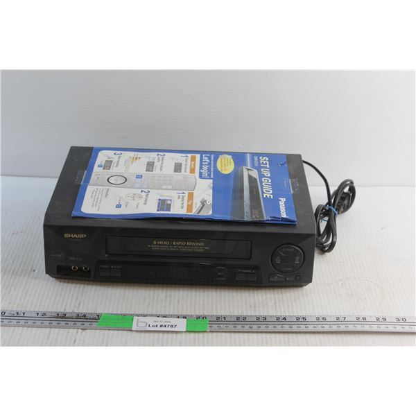 Sharp Videocassette Player - Tested