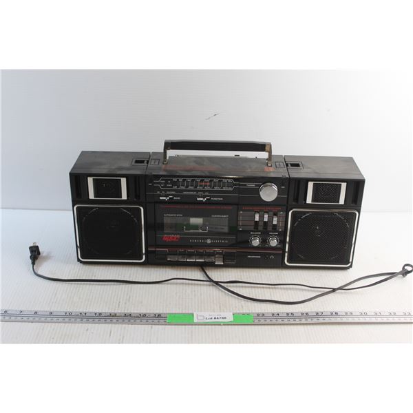 General Electric Transportable AM/FM Stereo Cassette System - As Is