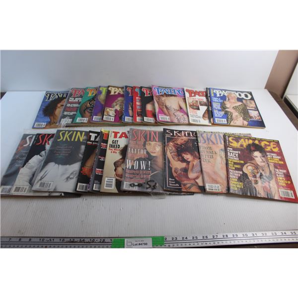 (10+) Magazines - Tattoo, Savage and Skin Art