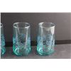 Image 3 : (4) Turquoise Glass Glasses