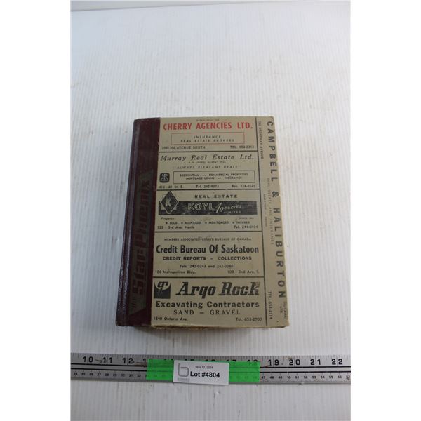 Henderson's 1970 Saskatoon Directory Book