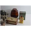 Image 2 : Vintage Tobacco Tins, Jars, Liquor Flasks and Misc.