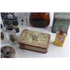 Image 9 : Vintage Tobacco Tins, Jars, Liquor Flasks and Misc.