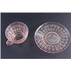 Image 3 : Pink Depression Glass Buttons and Bows Tea Cup and a Saucer