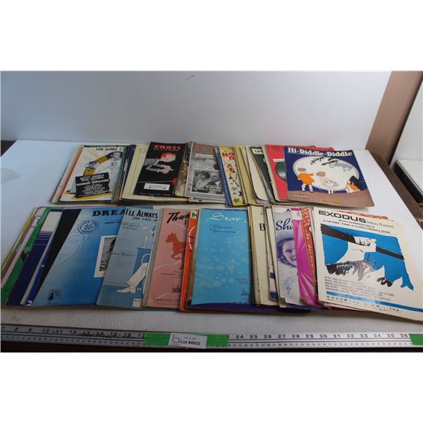 (10+) Vintage Piano Books - Hi Diddle Diddle, Exodus and The More I See You