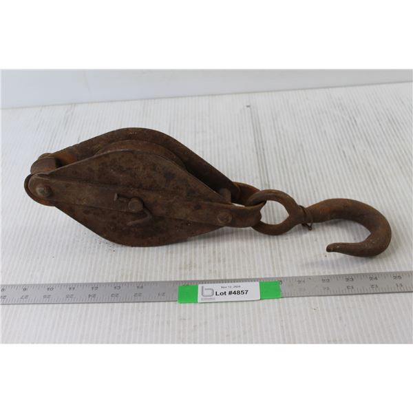 Iron Pulley w/ Hook