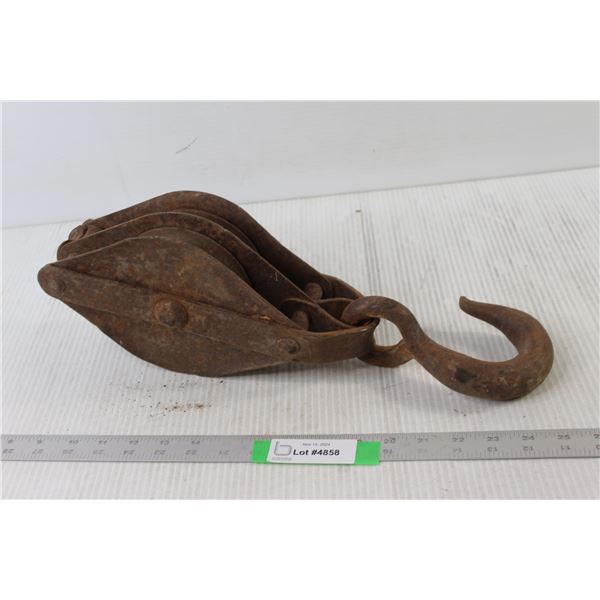 Iron Pulley w/ Hook