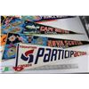 Image 3 : (10) Travel and Sports Pennants - Saskatoon, Nova Scotia, Switzerland, etc.