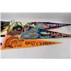 Image 4 : (10) Travel and Sports Pennants - Saskatoon, Nova Scotia, Switzerland, etc.