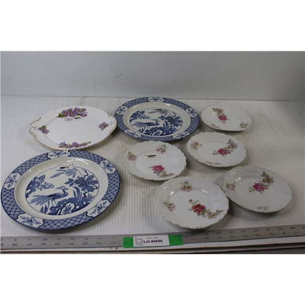 (5) Bavarian Plates, (3) Plates